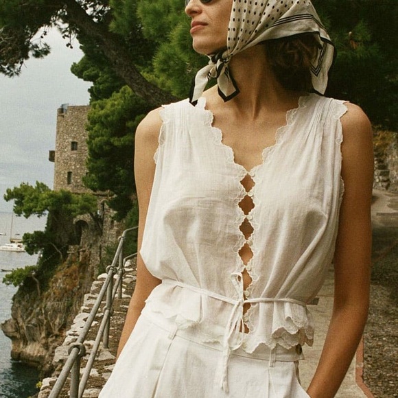 Doen Tops - Doen Aldora Top in Salt